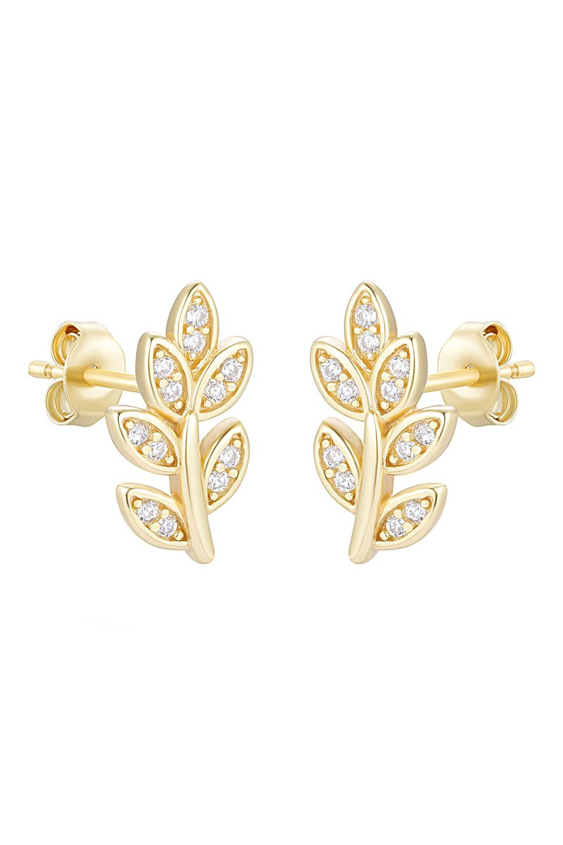 Pendientes - Plata chapada en oro amarillo